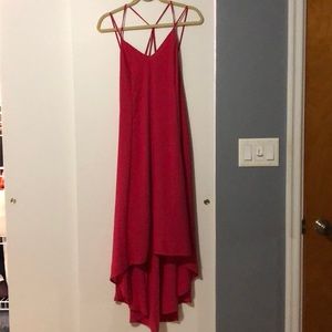 Lush strappy high-low maxi dress